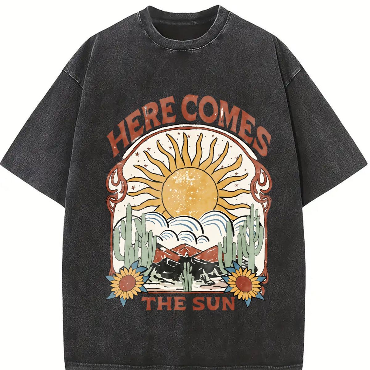 Alphabets Vintage Washed T-Shirt product image 2