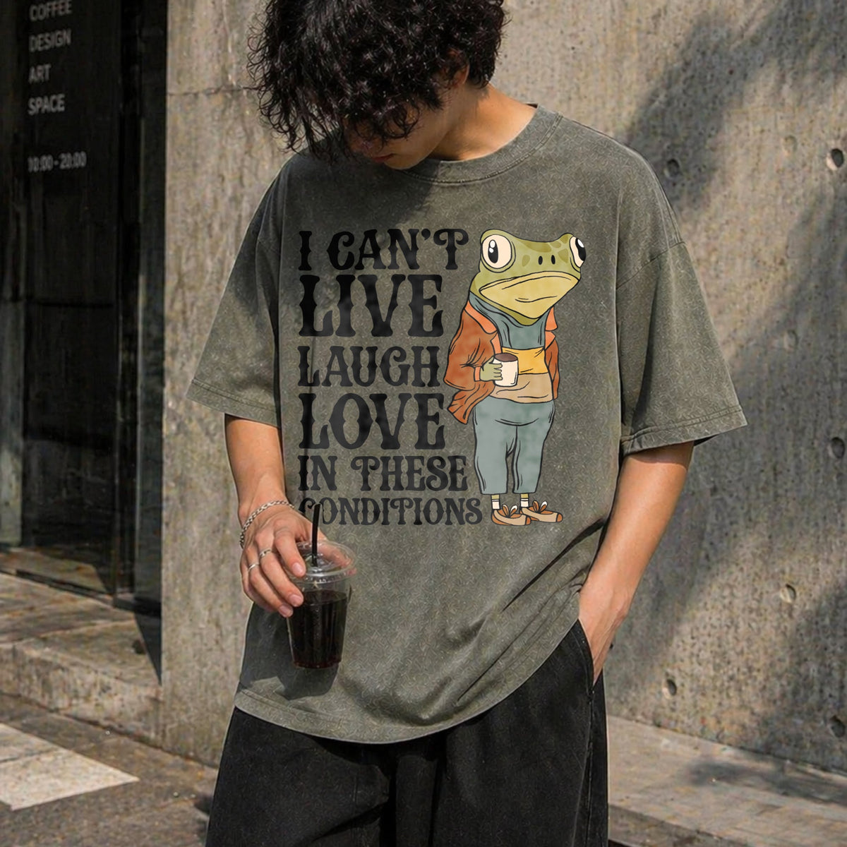 Live Laugh Love Under These Conditions Vintage Washed product image 4