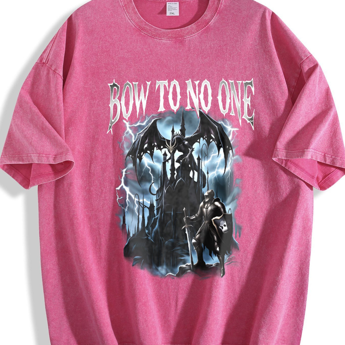 Bow To No One Medieval 90s Vintage Washed T-Shirt product image 7