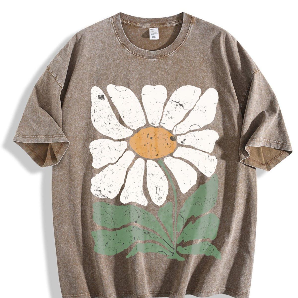 Bohemian Daisy Vintage Washed T-Shirt product image 3