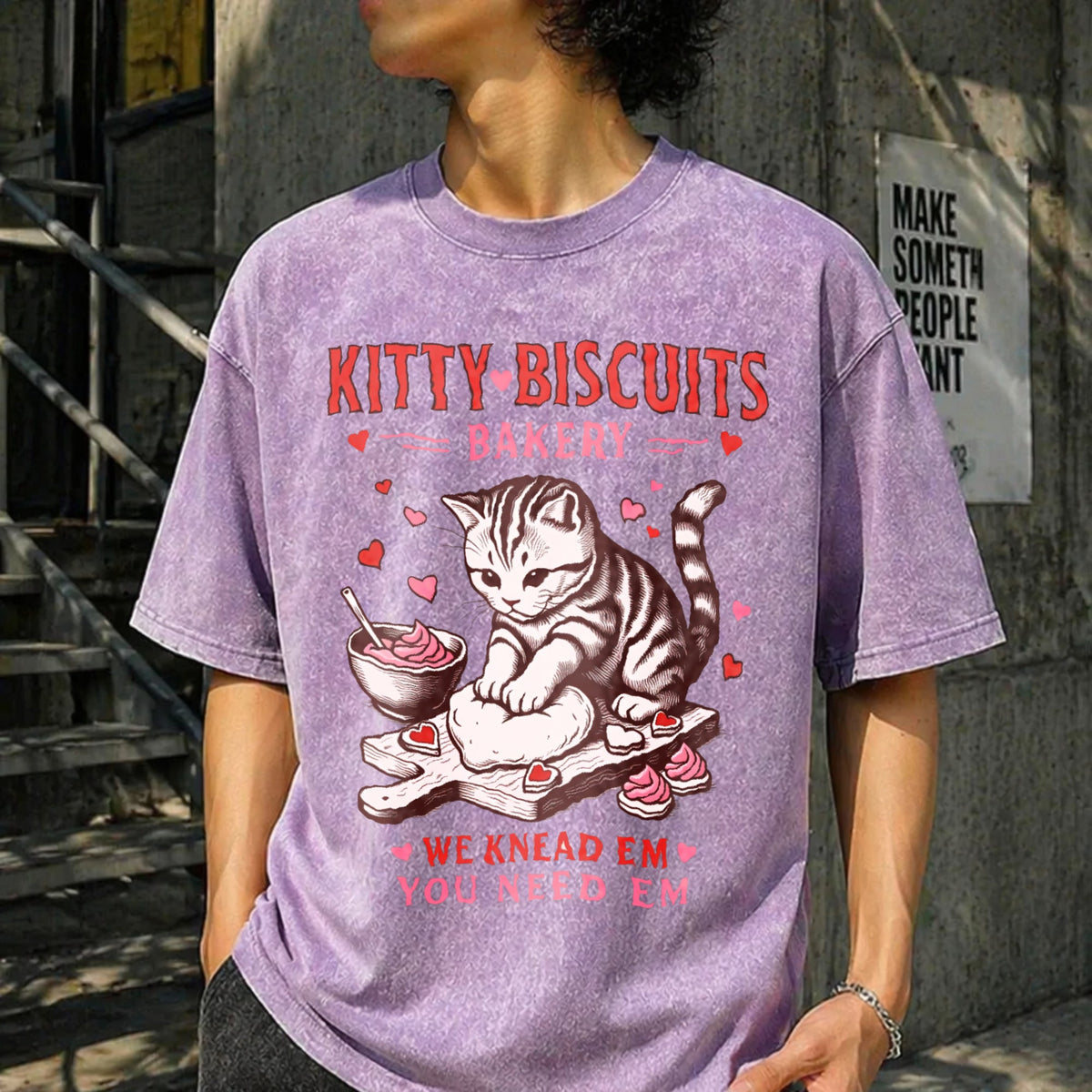 Valentines Cat Kitty Biscuits Bakery Funny Vday Vintage product image 6