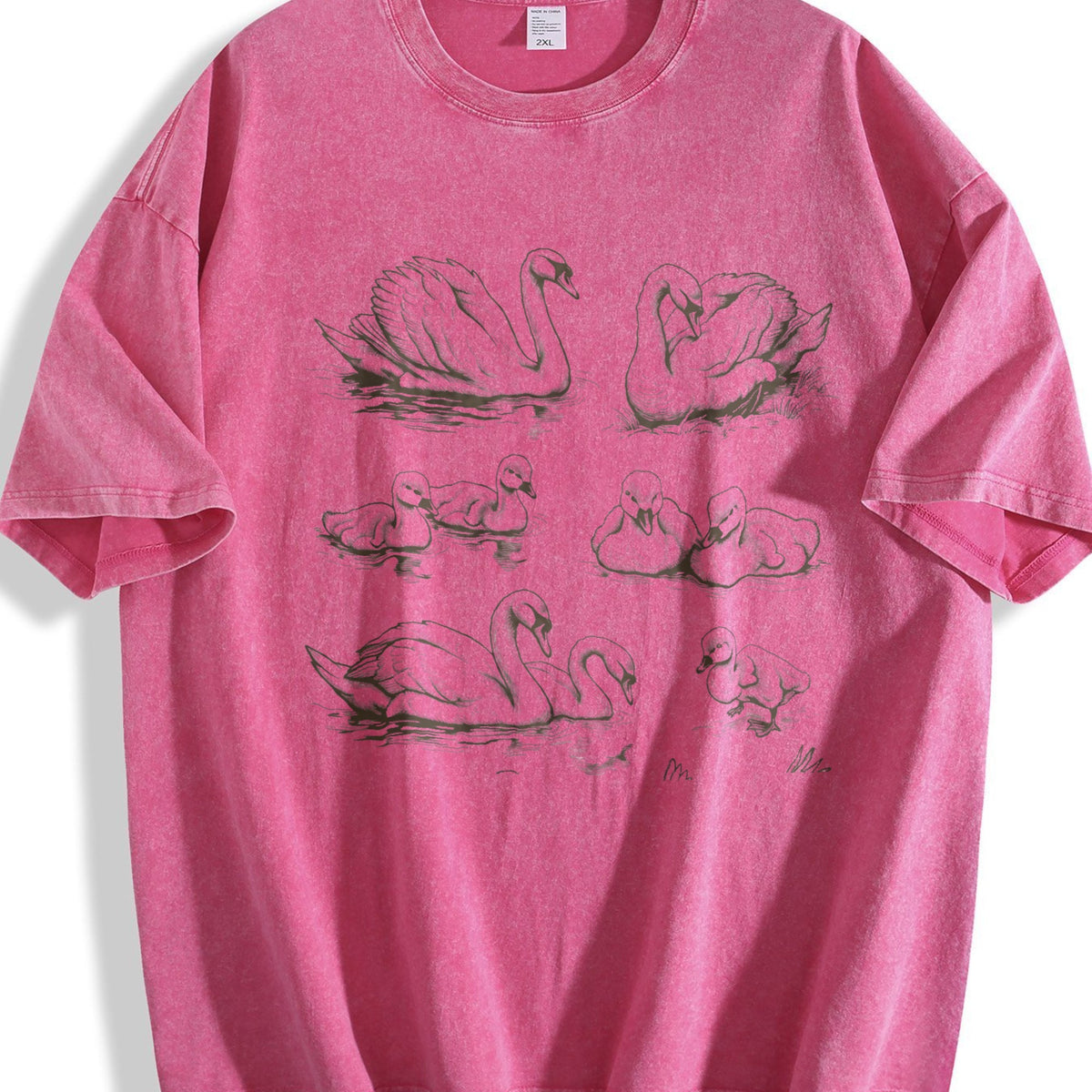 Swan 90s Tattoo Vintage Washed T-Shirt product image 7