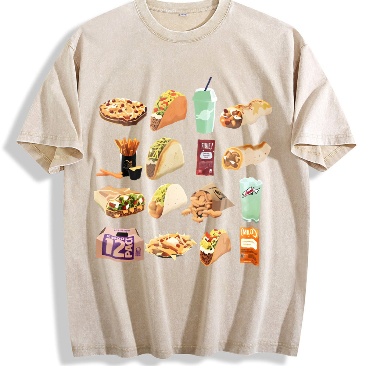 Gourmet Burger Cola Vintage Washed T-Shirt product image 1