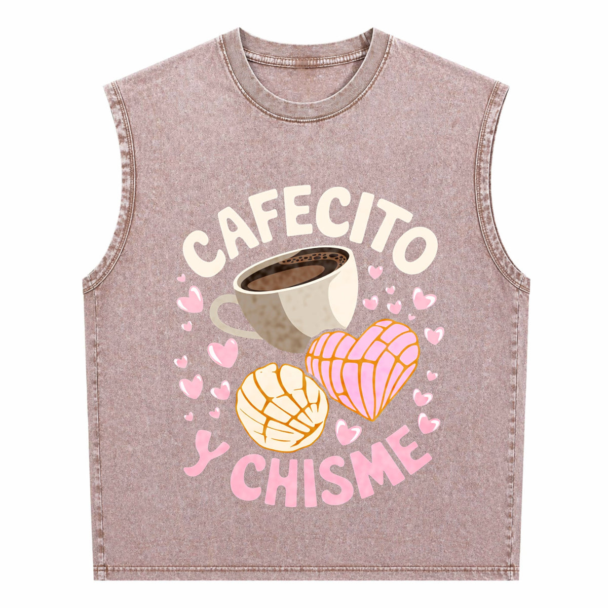 Latina Mexican Baked Concha Pastry Conchas Men's Washed Tank Top