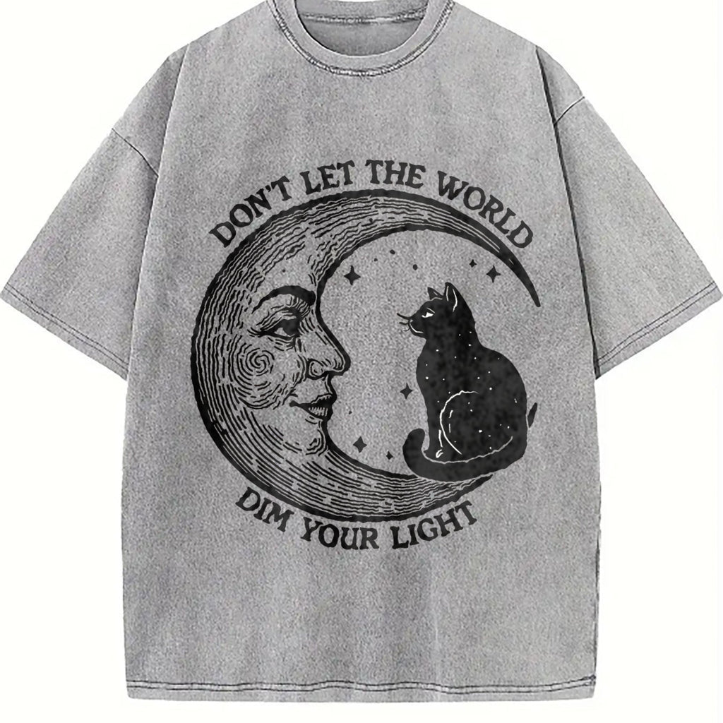 Don't Let The World Dim Your Light Moon And Cat Water product image 5