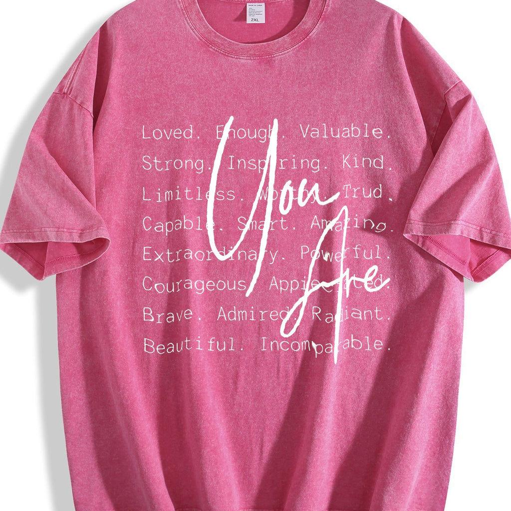Inspirational Quote 'you Are Loved & Valued' Vintage Washed product image 7