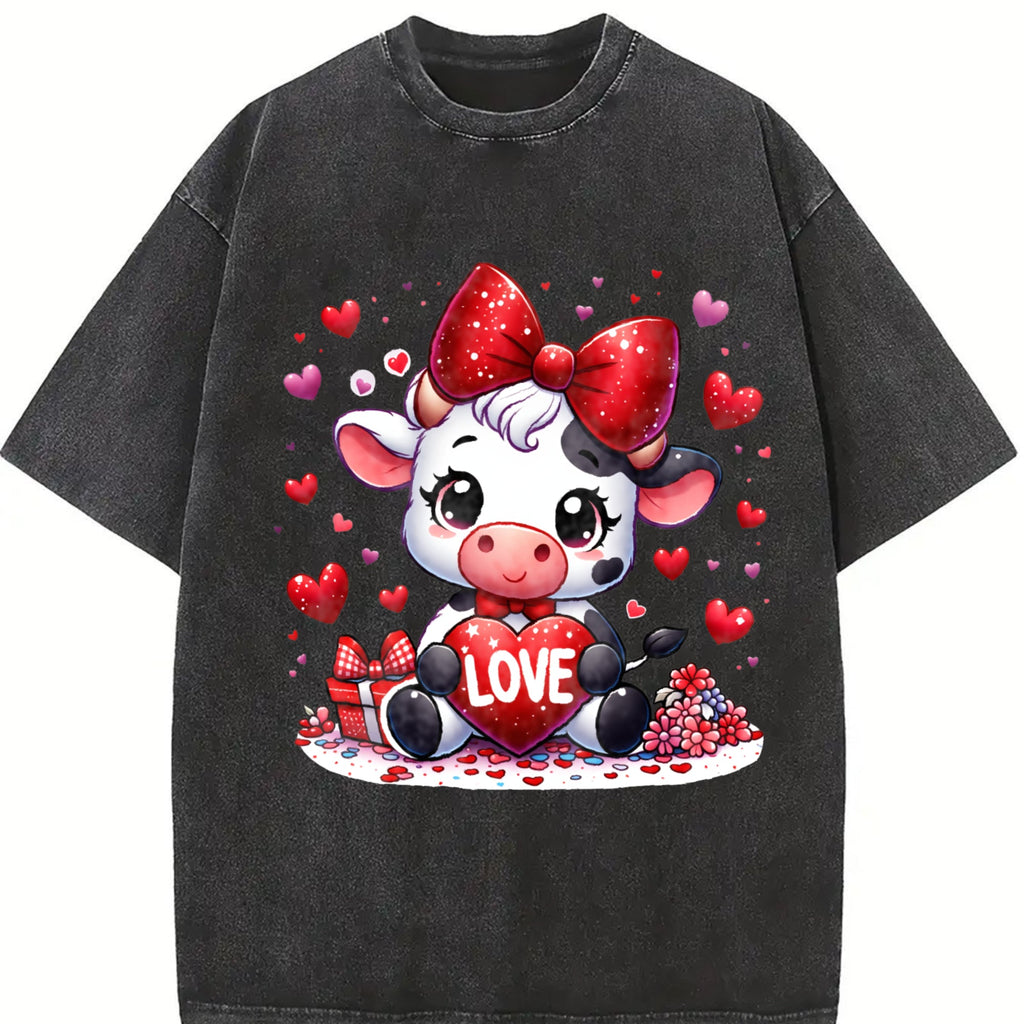 Winter Clothes Cow Wearing Diamond Bow Love Spring Vintage product image 2