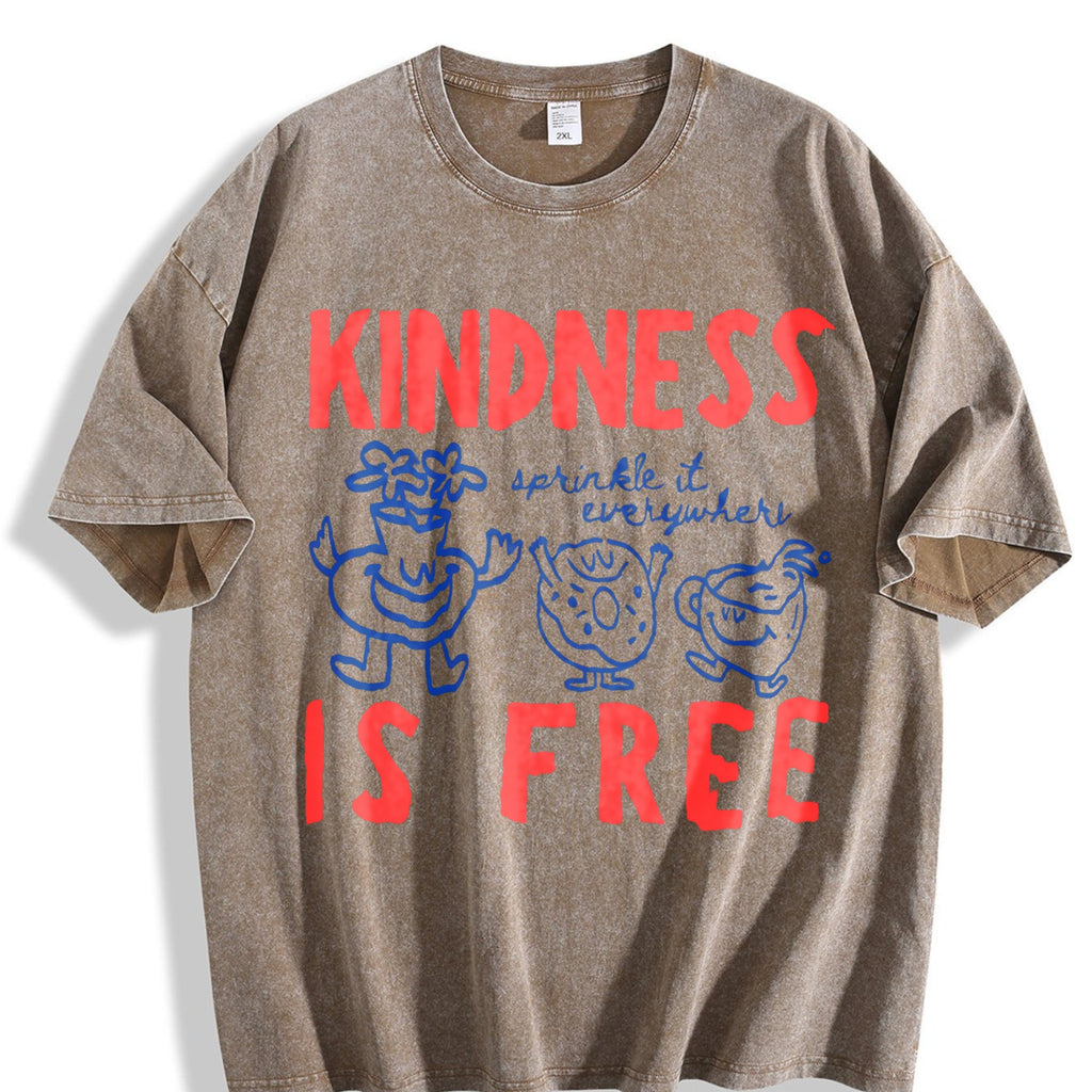Kindness Is Free Vintage Washed T-Shirt product image 3
