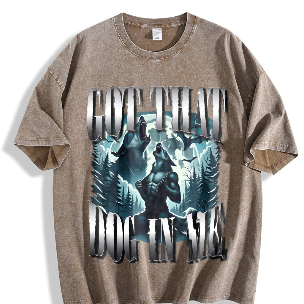 Got That Dog In Me Alpha Wolf Vintage Washed T-Shirt product image 3