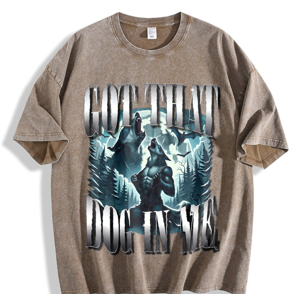 Got That Dog In Me Alpha Wolf Vintage Washed T-Shirt product image 3