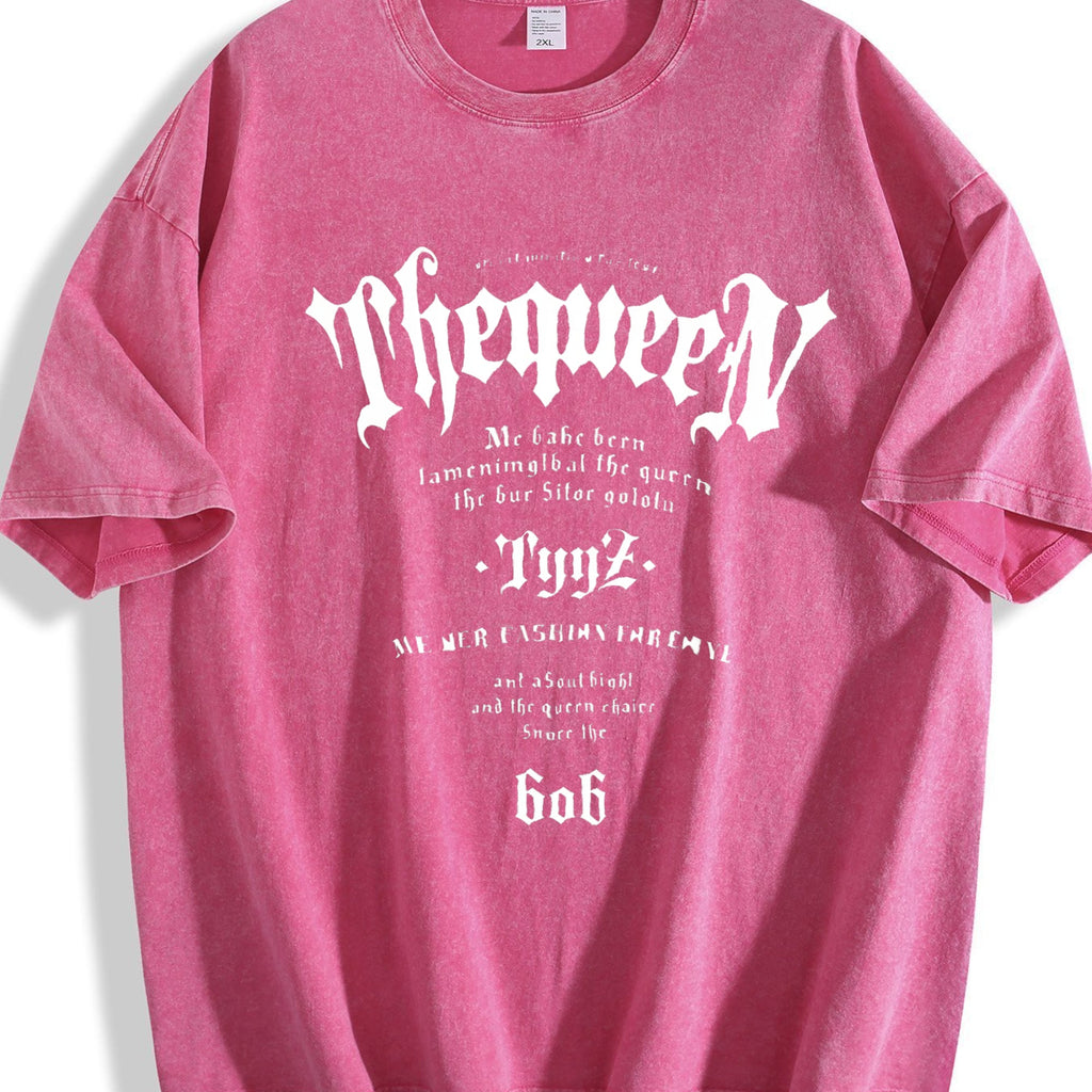 Gothic Black Lettering Vintage Washed T-Shirt product image 5