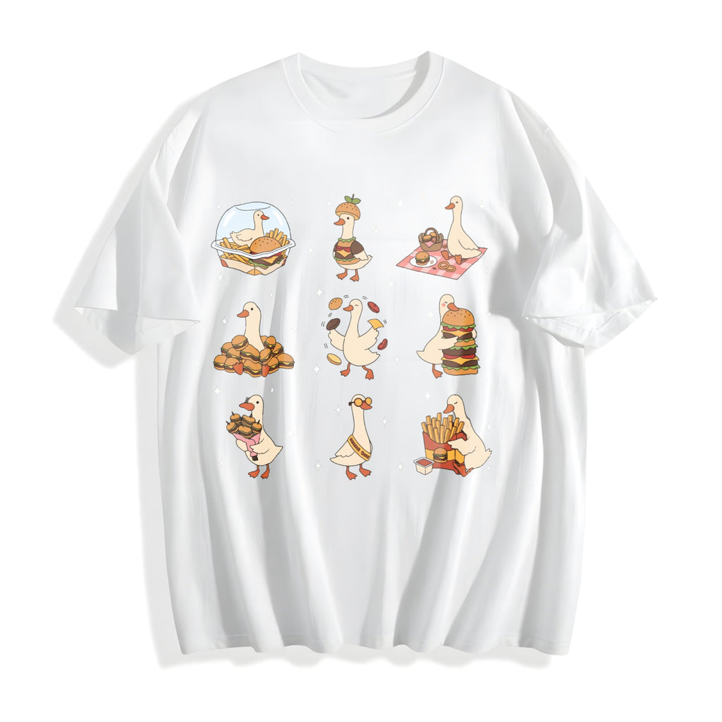 Burger Lover Silly Goose Cotton T-Shirt product image 2