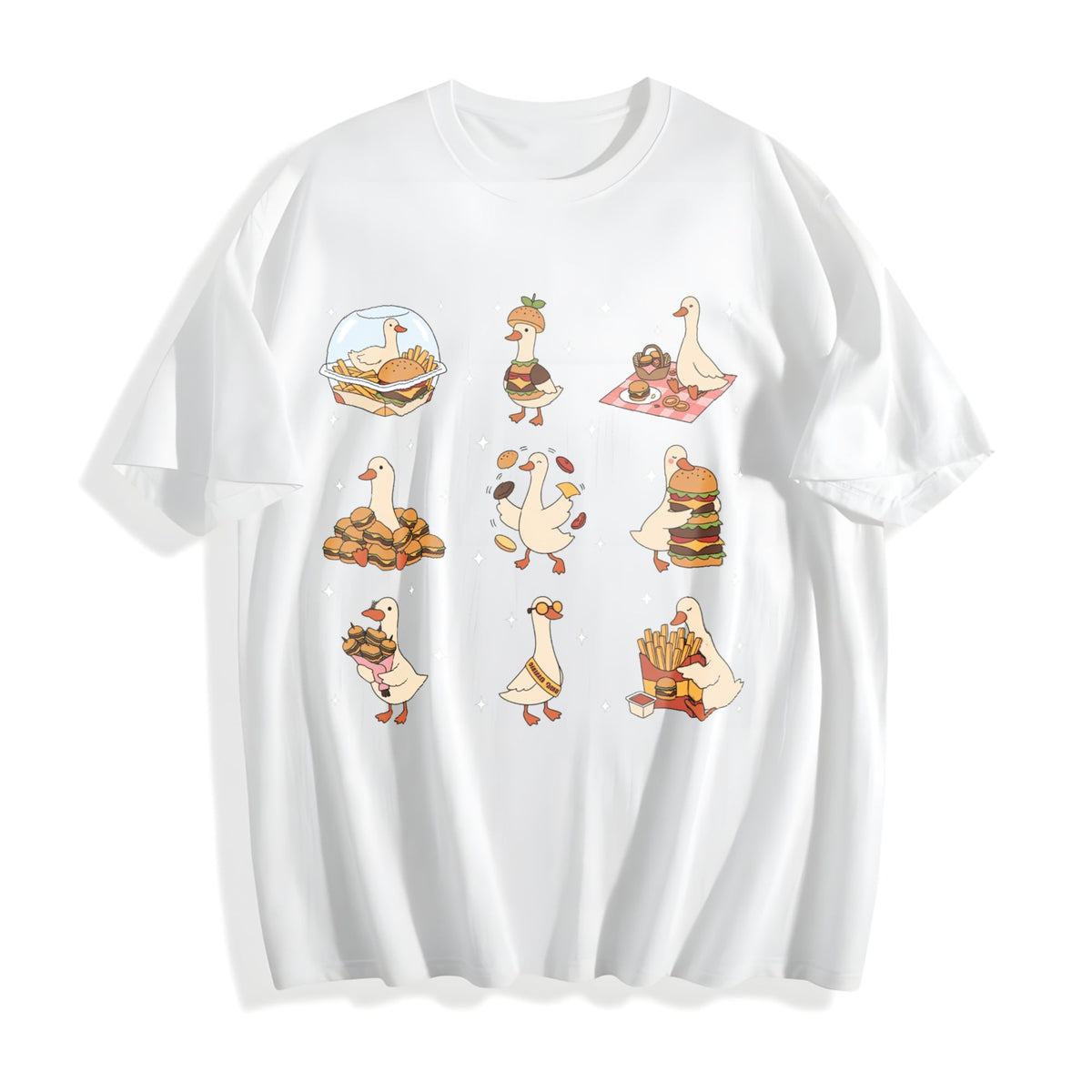 Burger Lover Silly Goose Cotton T-Shirt product image 2