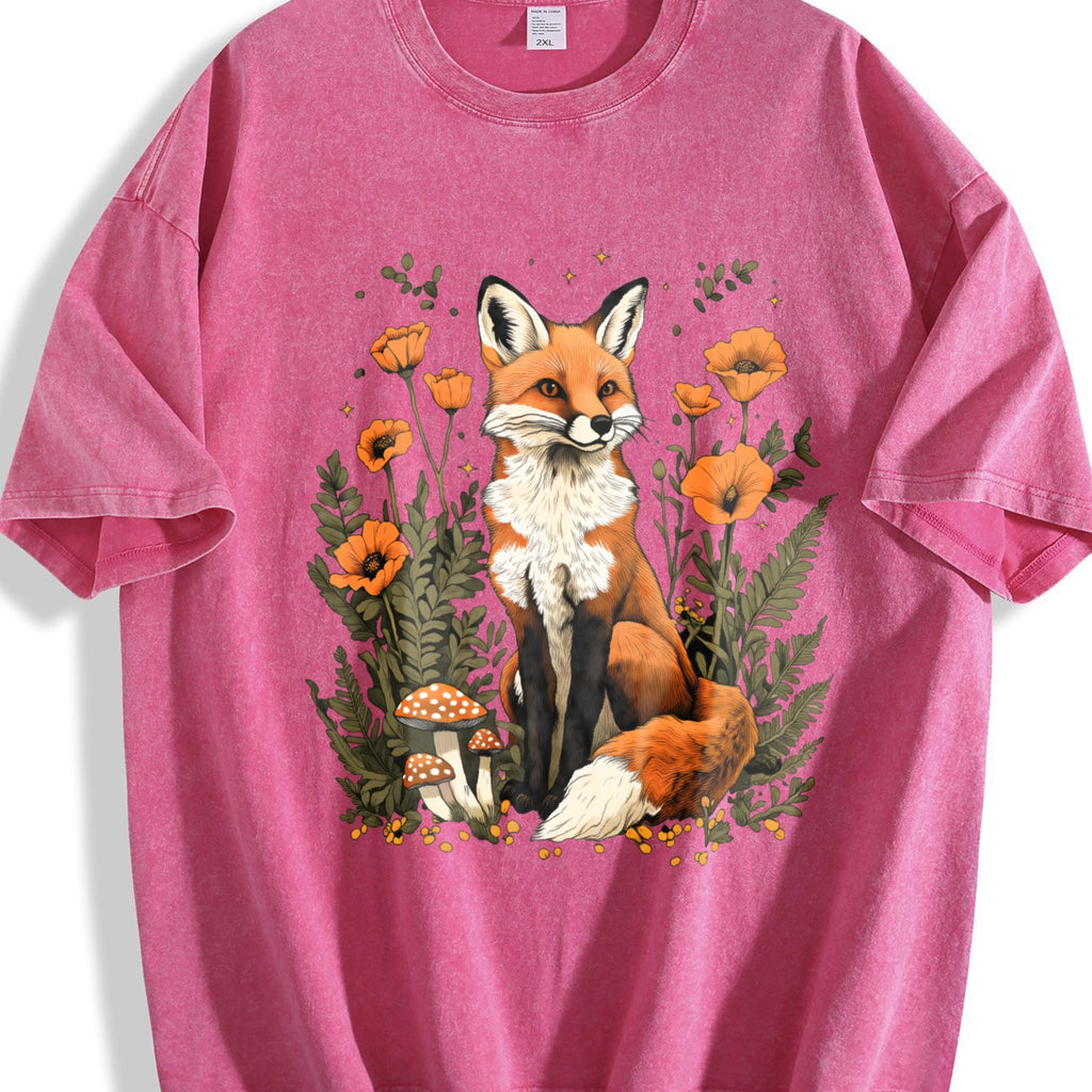 Plant And Animal Fox Floral Spotted Mushroom Summer Vintage product image 7