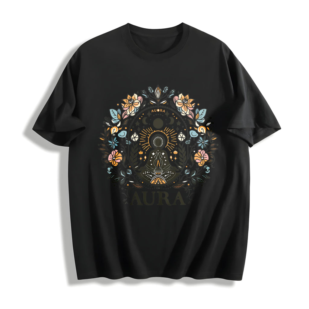 Summer A Bohemian Floral Cotton T-Shirt product image 1
