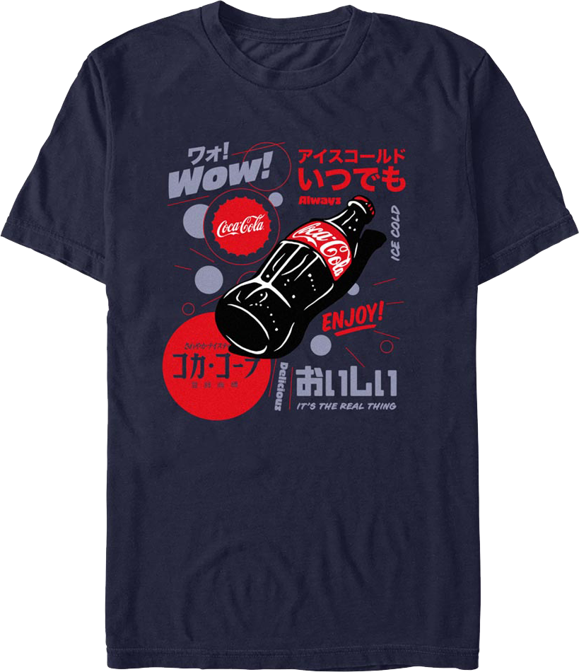 Enjoy Kanji Text Coca-Cola T-Shirt product image 1