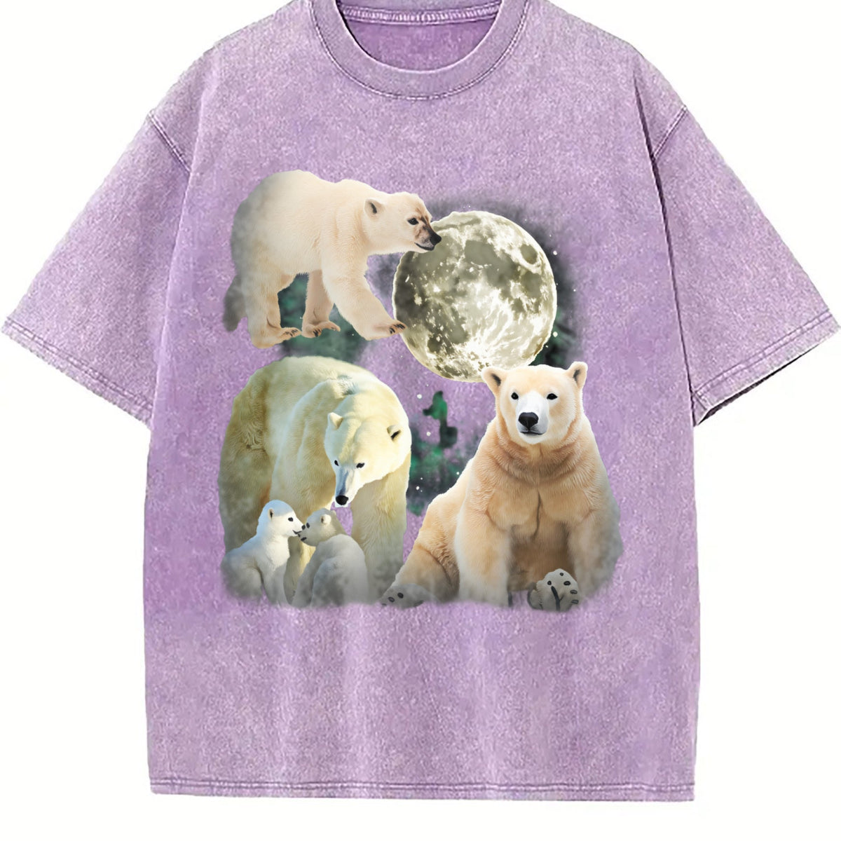 Polar Bears Mystical Vintage Washed T-Shirt product image 6