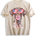 Patriotic Pointer 4th Of July Vintage Washed T-Shirt product image 1