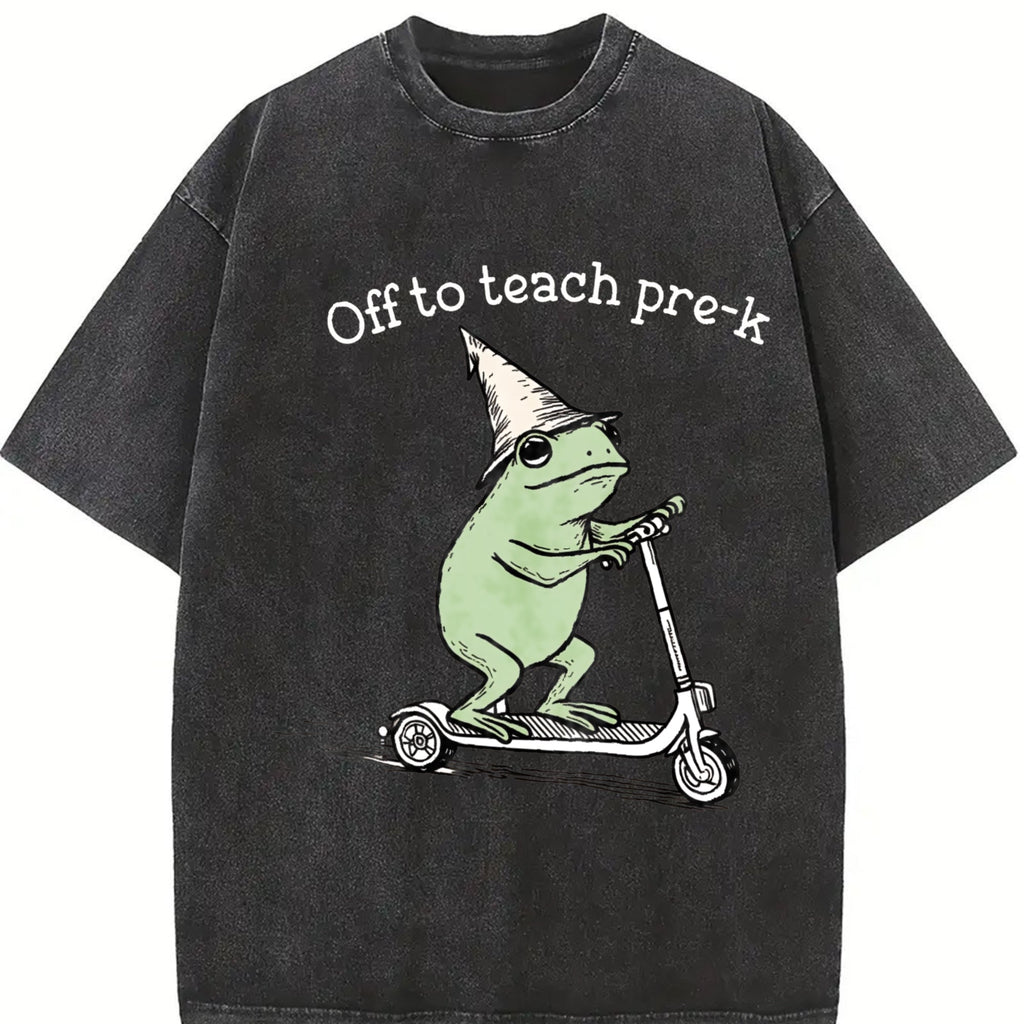 Pre K Grade Teacher Vintage Washed T-Shirt product image 2