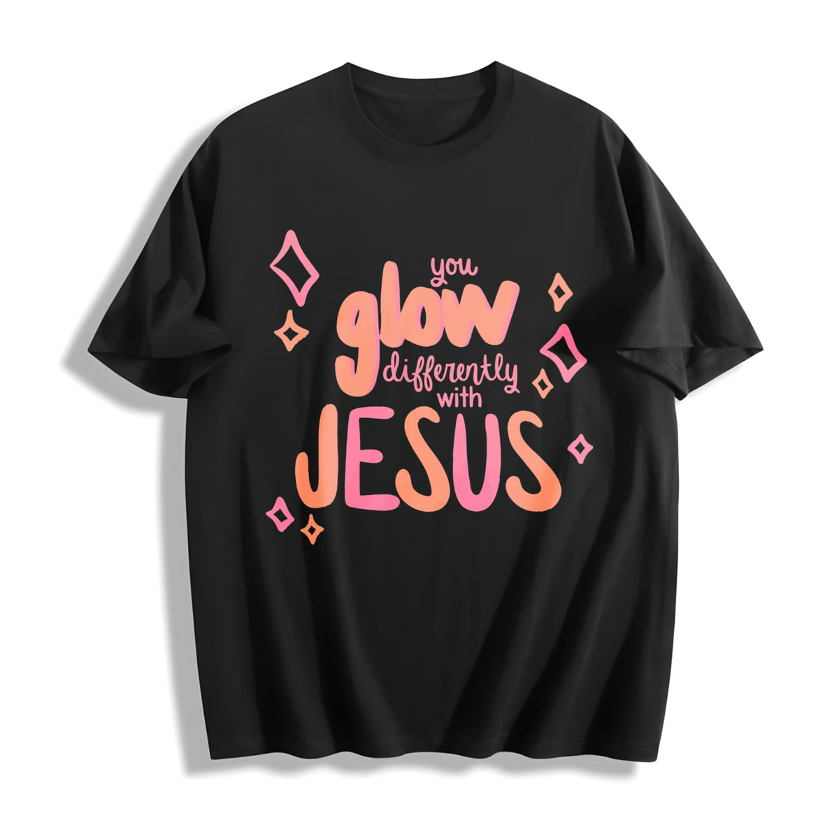 Inspirational Bible Verse With Walk Cotton T-Shirt product image 1