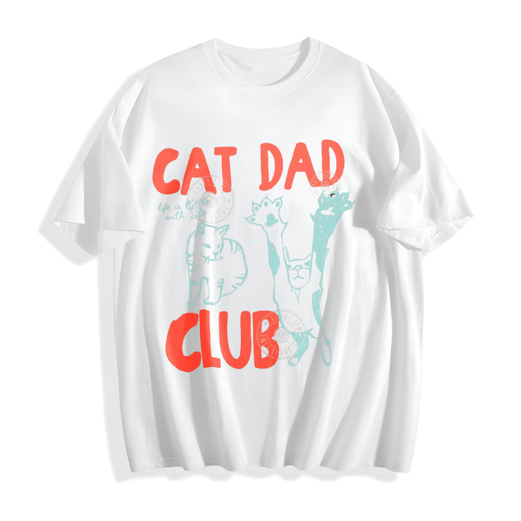 Cat Dad Club Cotton T-Shirt product image 2