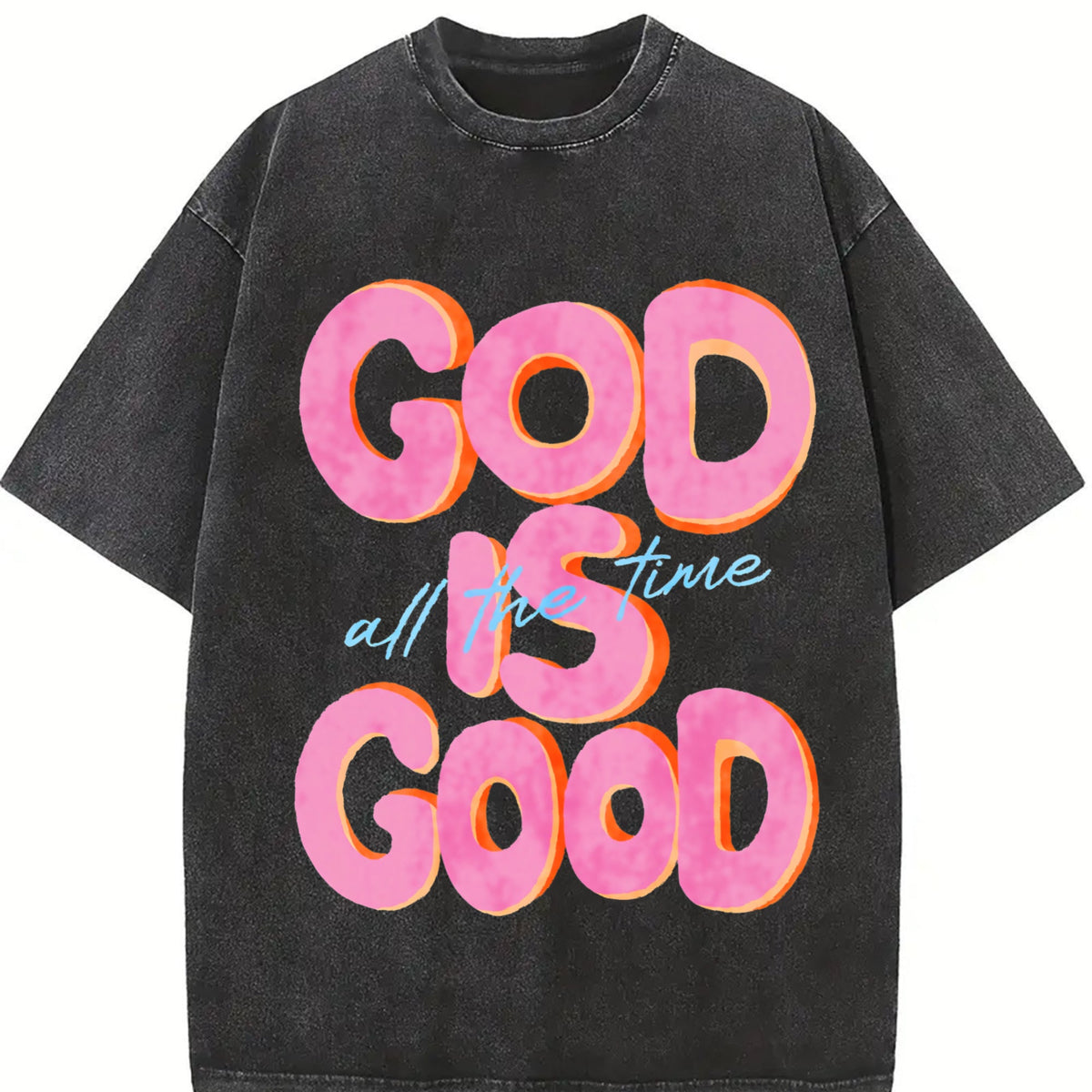 Is Good All The Time Letters Old Is Vintage Washed T-Shirt product image 2