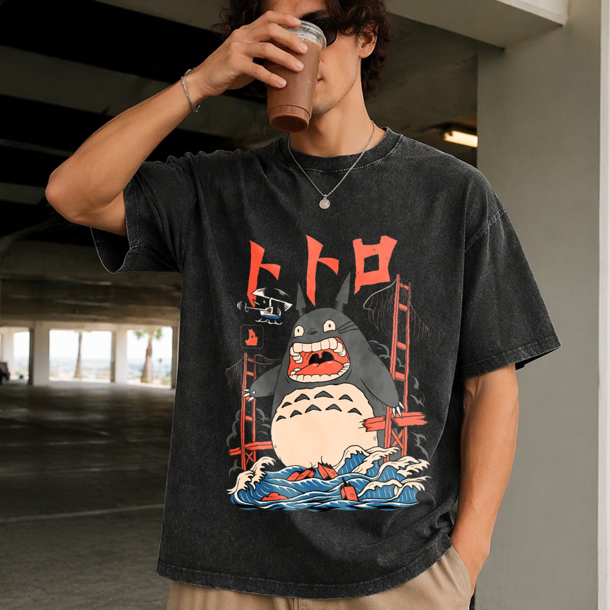 My Neighbor Totoro Vintage Washed T-Shirt product image 2
