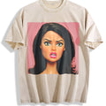Angry Doll on Pink Vintage Washed T-Shirt product image 1