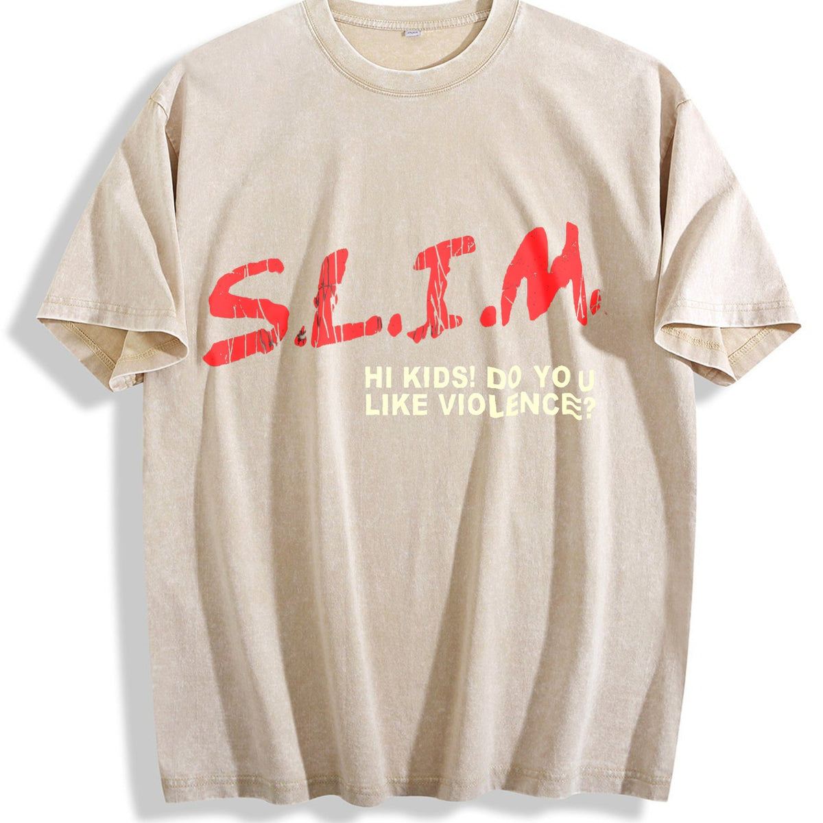 Short-sleeved Vintage Washed T-Shirt product image 1