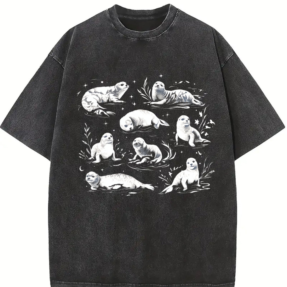 Coastal 90s Seals Vintage Washed T-Shirt product image 2