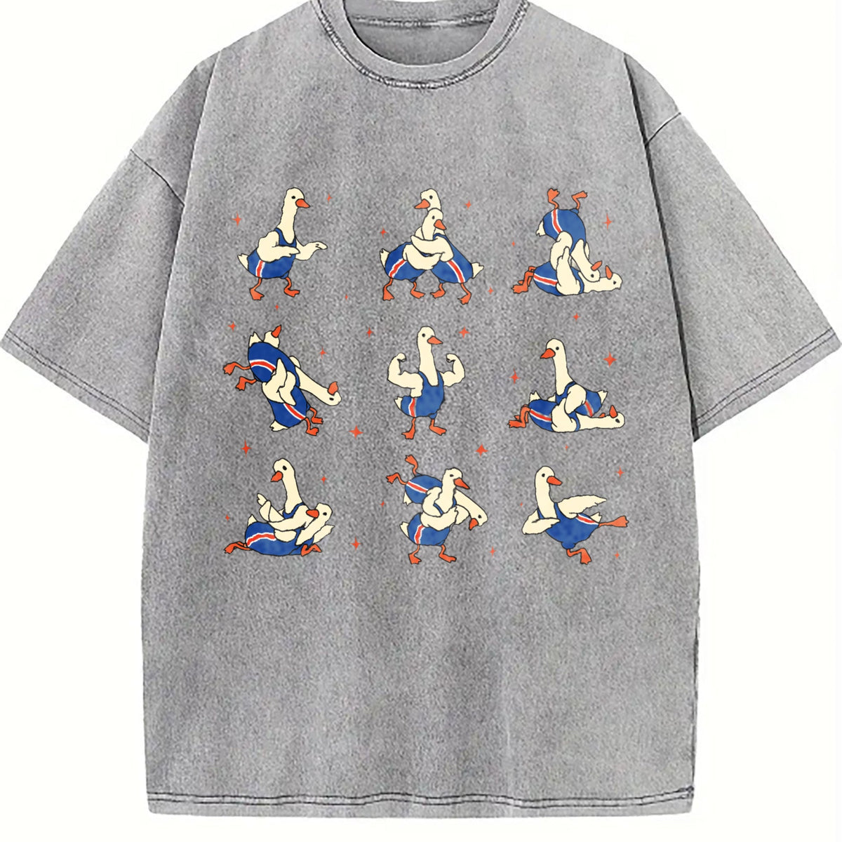 Wrestling Silly Goose Vintage Washed T-Shirt product image 4