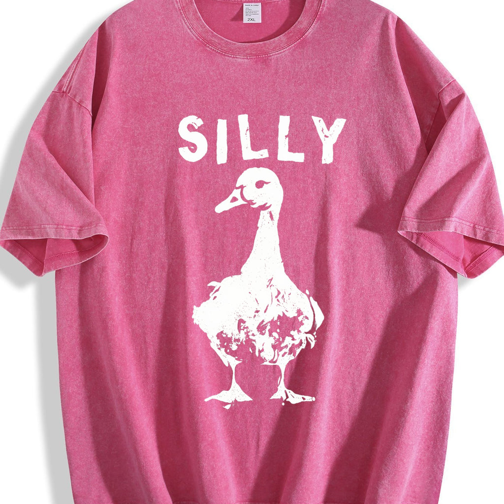 Silly Goose Boxy Classic Animal Meme Y2K Vintage Washed product image 7