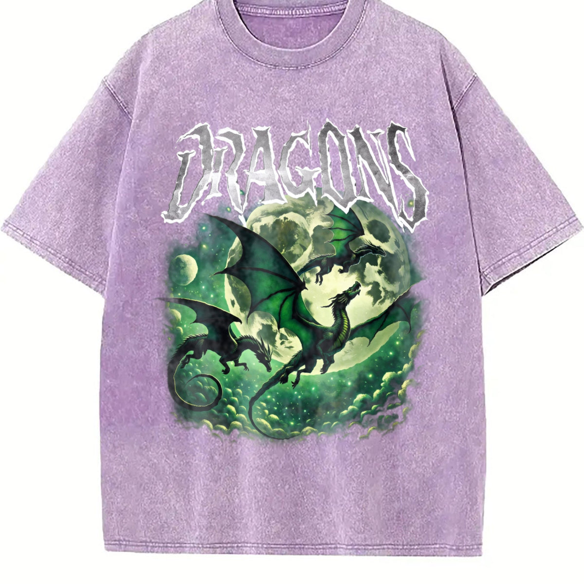 Dragons Fantasy Vintage Washed T-Shirt product image 6