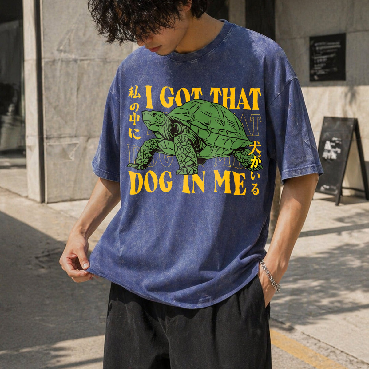 Turtle I Got That Dog In Me Vintage Washed T-Shirt product image 8