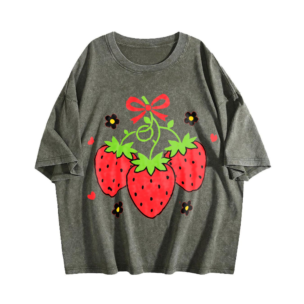 Short-sleeved Vintage Washed T-Shirt product image 4