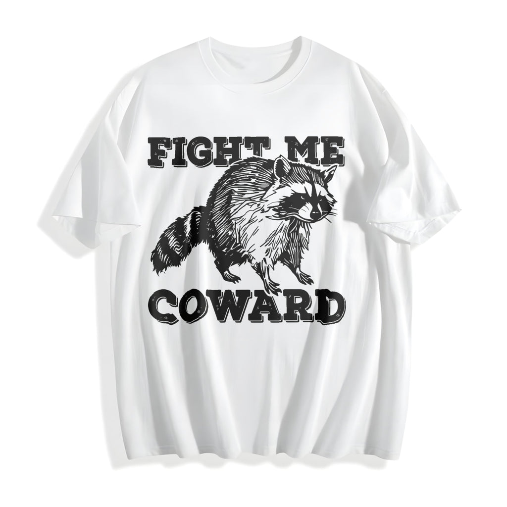Fight Me Coward Cotton T-Shirt product image 2