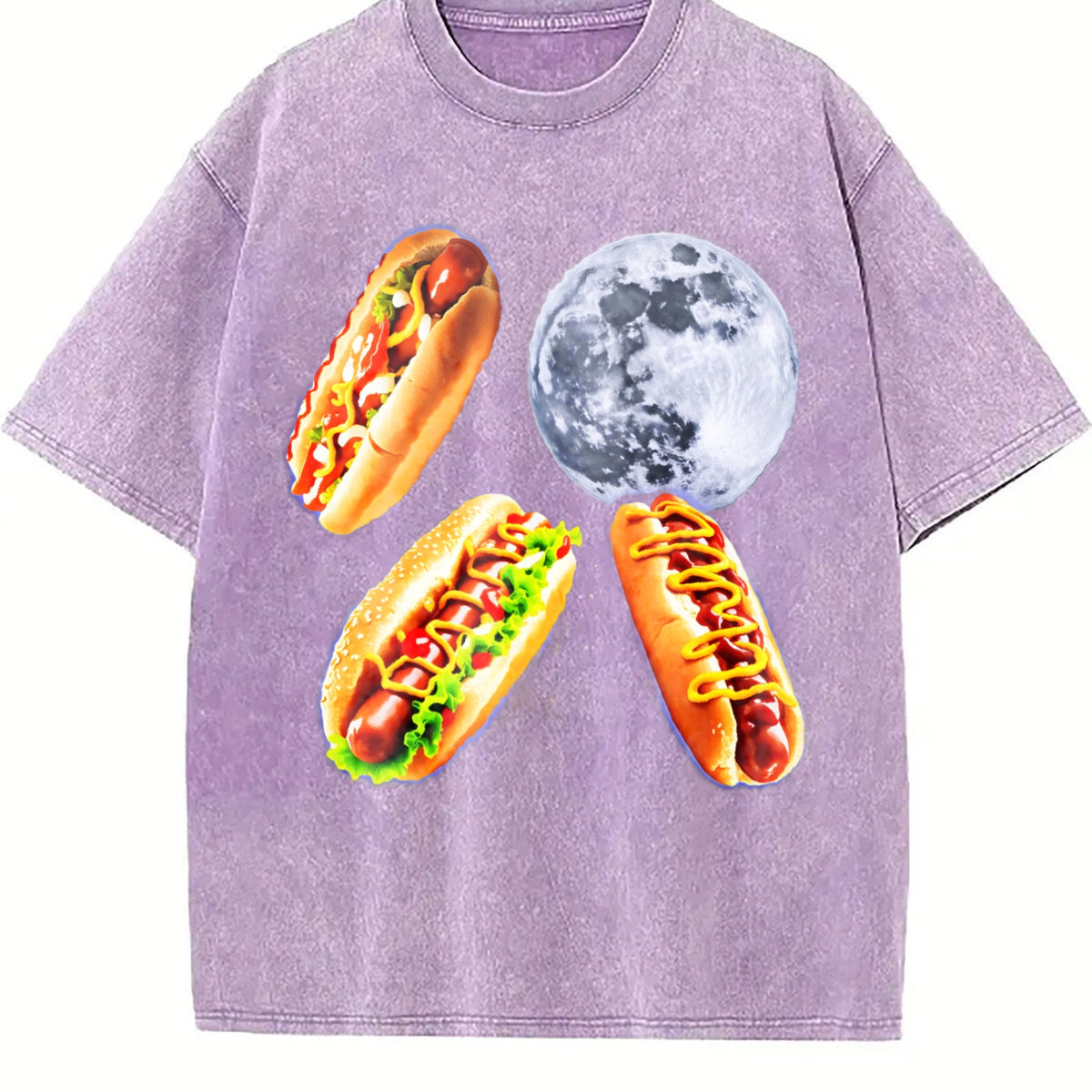 Hot Dog Moon 90s Vintage Washed T-Shirt product image 6