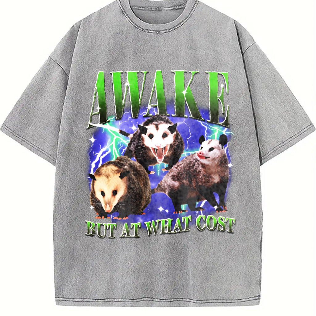 Awake But At What Cost Vintage Washed T-Shirt product image 5