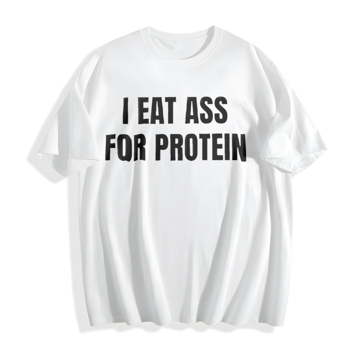 I Eat A S For Protein - Funny Workout Lifters Cotton T-Shirt product image 2