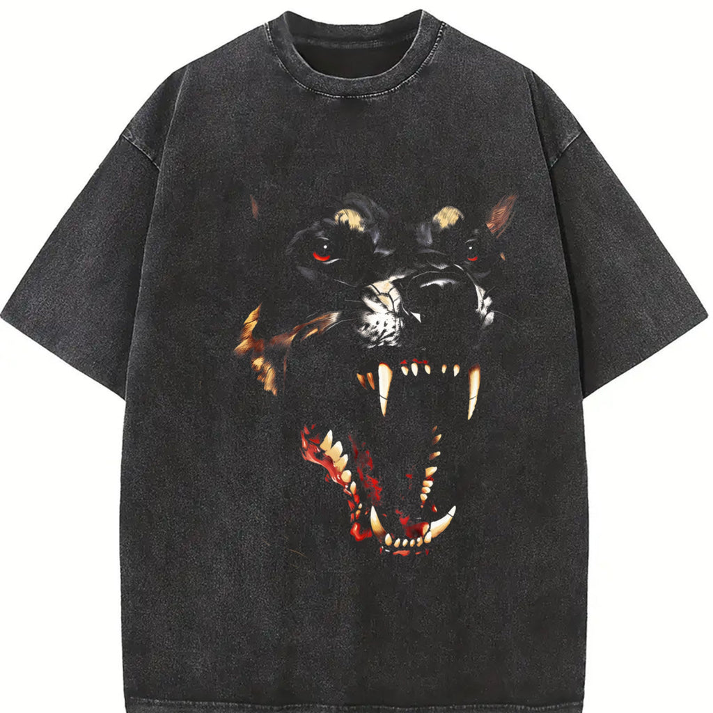 Pure A Wolf Head This Black Vintage Washed T-Shirt product image 2