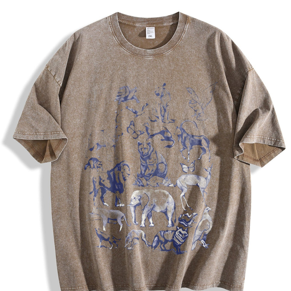 Wild Animals Vintage Washed T-Shirt product image 3