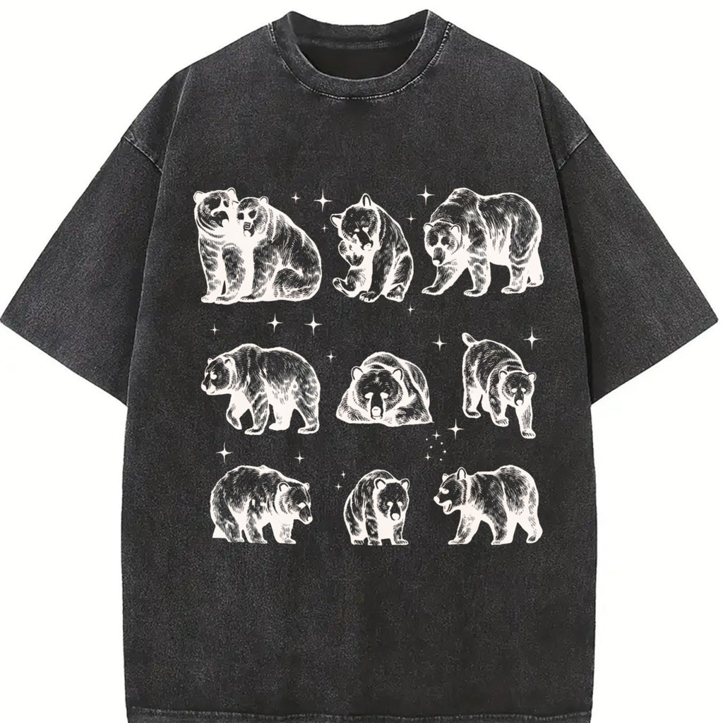 Bears 90s Tattoo Vintage Washed T-Shirt product image 2
