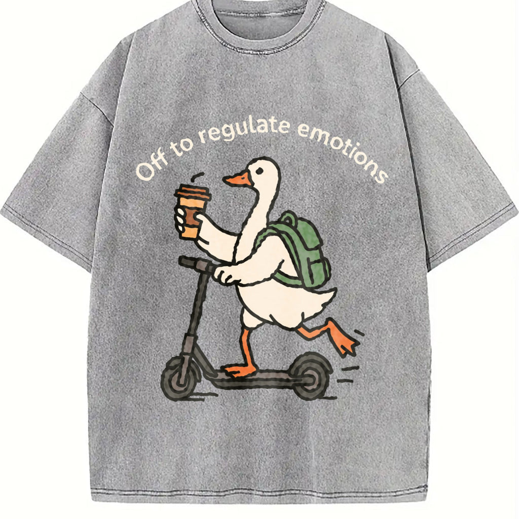 Off To Regulate Emotions Vintage Washed T-Shirt product image 4