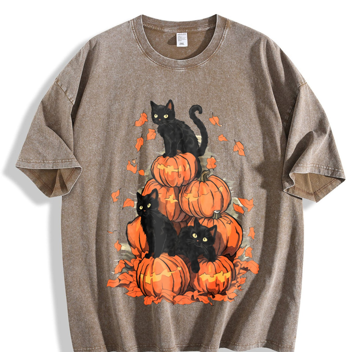 Halloween Holiday Costume Pumpkin Tower With Cat Vintage product image 3