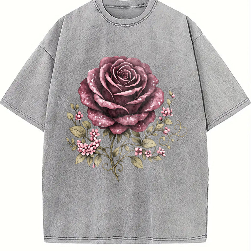 Skull Rose Vintage Washed T-Shirt product image 5