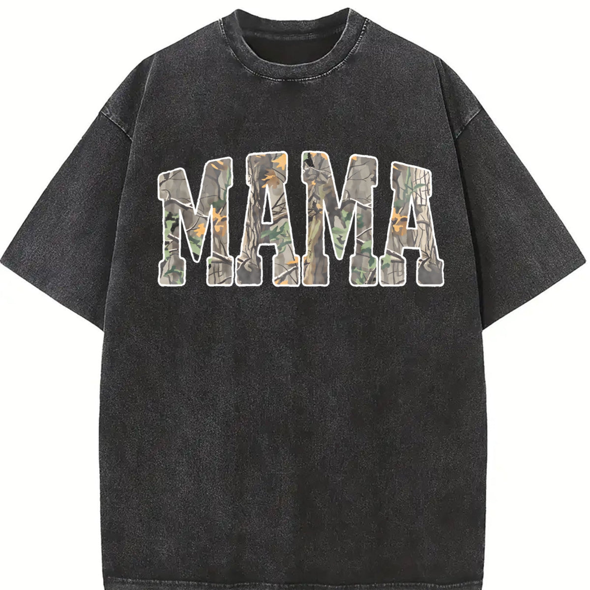 Hunting Mama Camo Western Vintage Washed T-Shirt product image 2