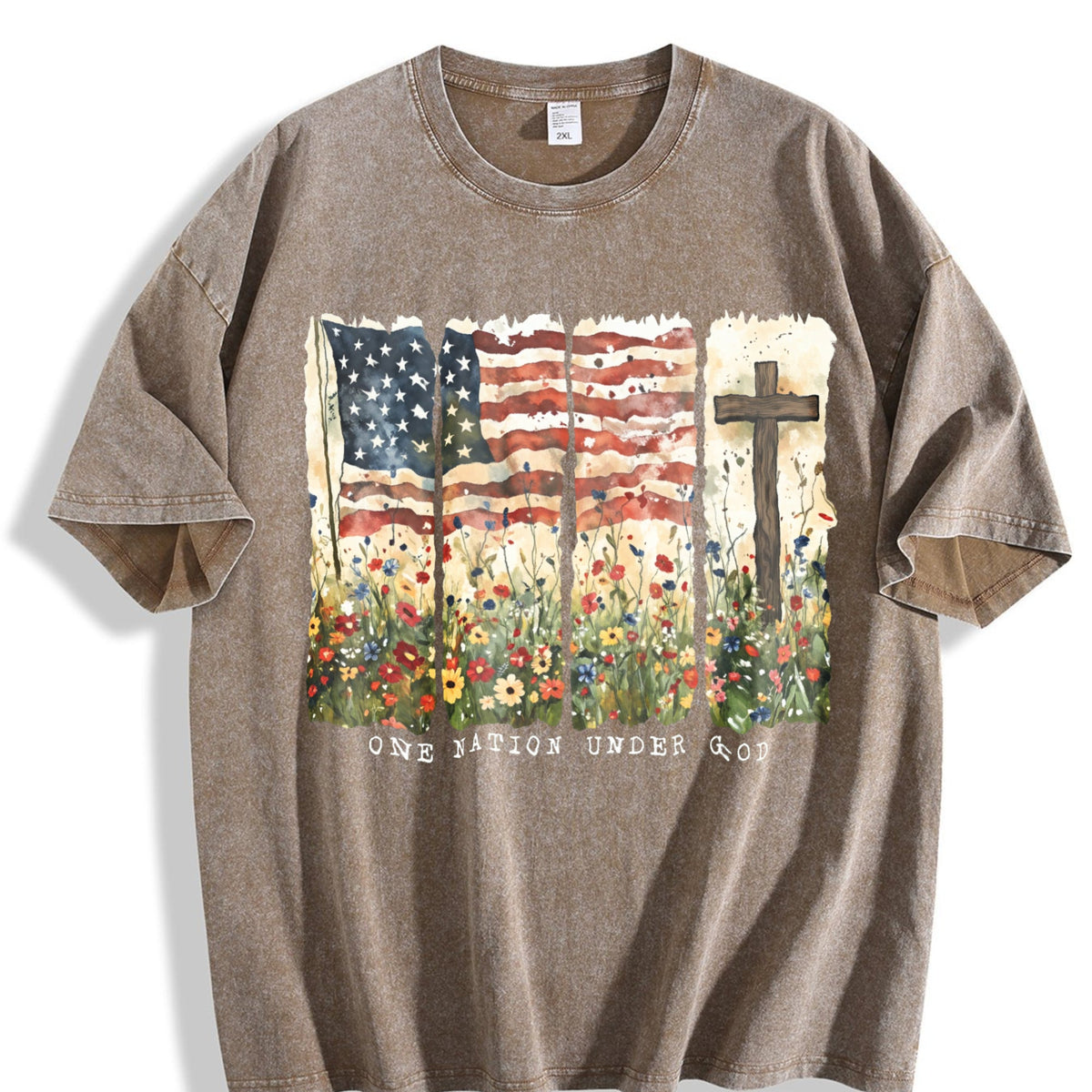 Pastoral Flower Vintage Washed T-Shirt product image 3