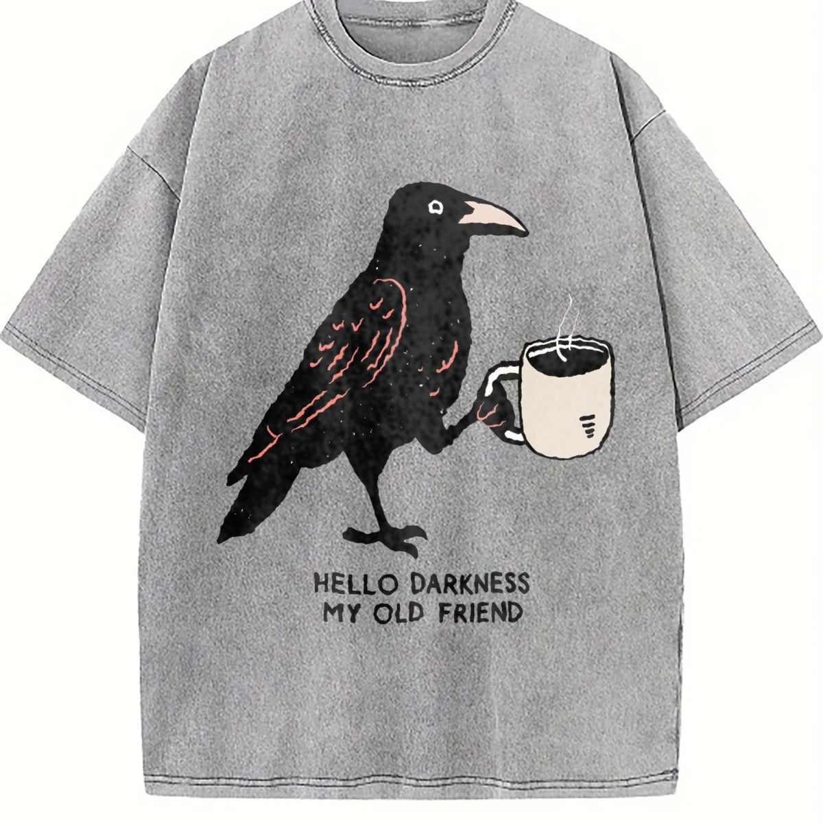 Hello Darkness My Old Friend Vintage Washed T-Shirt product image 4