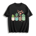 Cute Cartoon Potted Plant Cotton T-Shirt product image 1