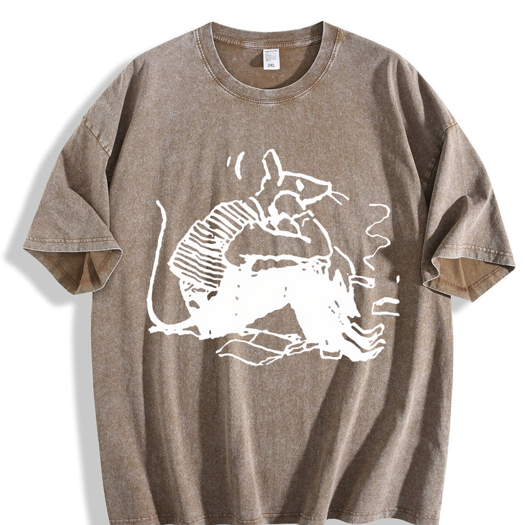Mouse Thinking Vintage Washed T-Shirt product image 3